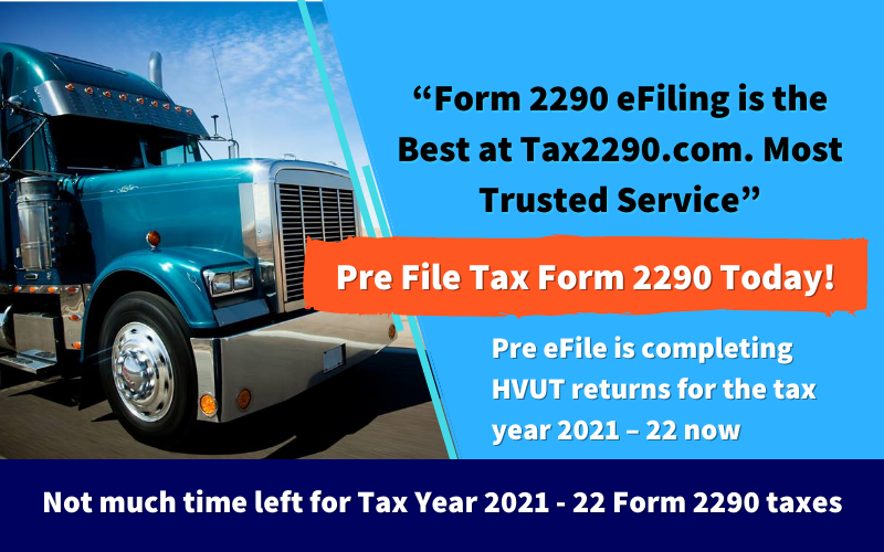 Tax 2290 for 2021 Tax Year