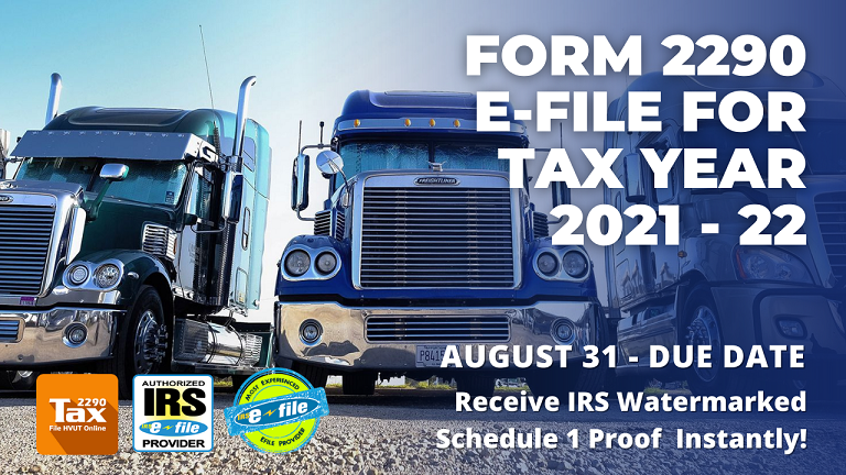 tax 2290 for 2021 - 2022