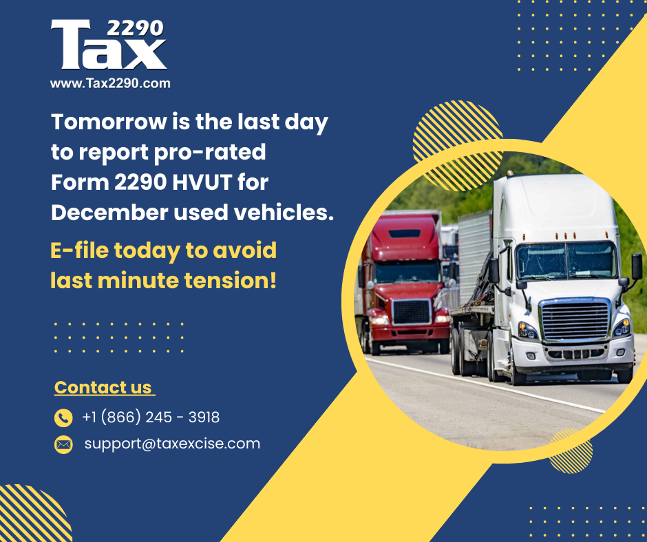 Tax Blog Efile Irs Form Highway Motor Truck Taxes