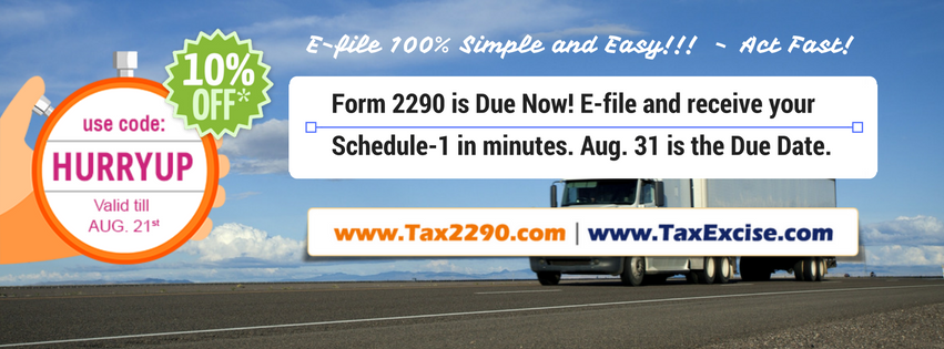 Form 2290 Due Aug 31- TE(1)