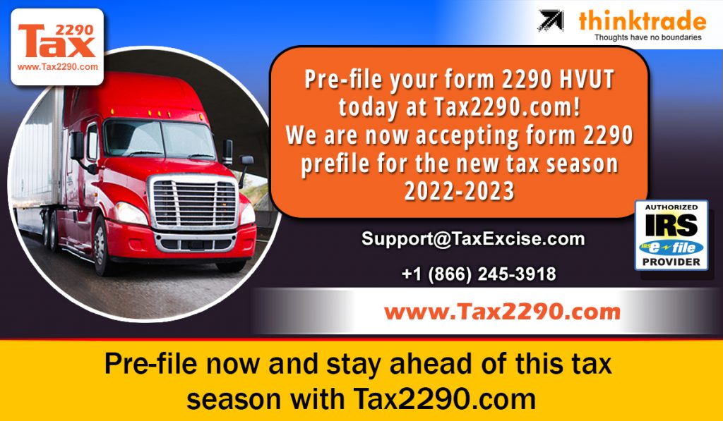 Pre file Form 2290 2022 2023 Tax 2290 Blog