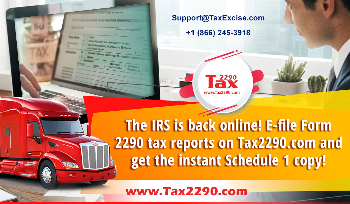 Tax 2290 Blog Efile IRS Form 2290, Highway motor truck taxes